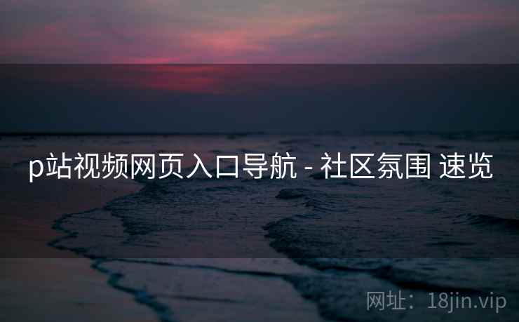 p站视频网页入口导航 - 社区氛围 速览