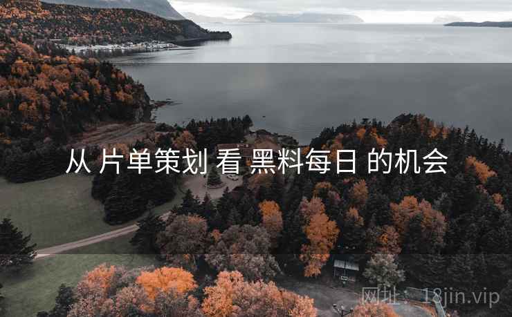 从 片单策划 看 黑料每日 的机会  第2张