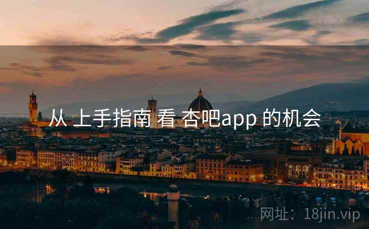 从 上手指南 看 杏吧app 的机会  第1张