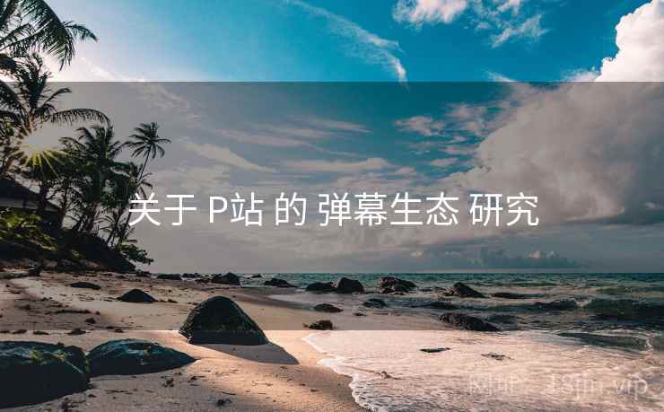 关于 P站 的 弹幕生态 研究  第1张