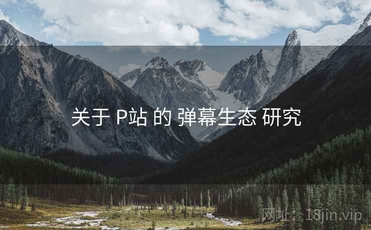 关于 P站 的 弹幕生态 研究  第2张