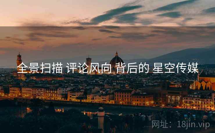 全景扫描 评论风向 背后的 星空传媒
