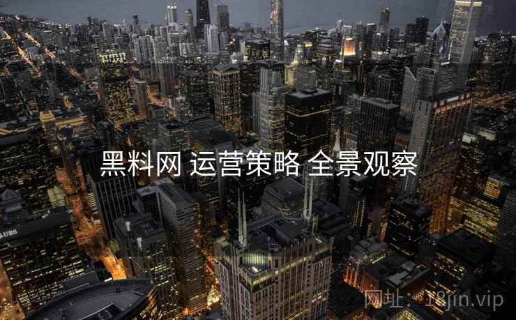 黑料网 运营策略 全景观察