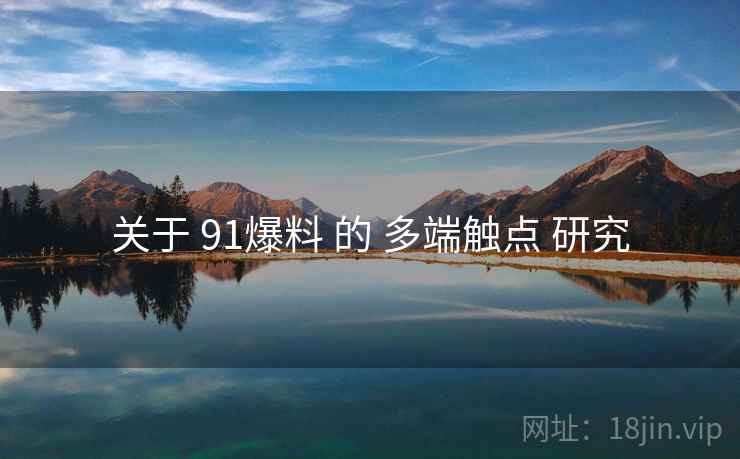 关于 91爆料 的 多端触点 研究  第2张
