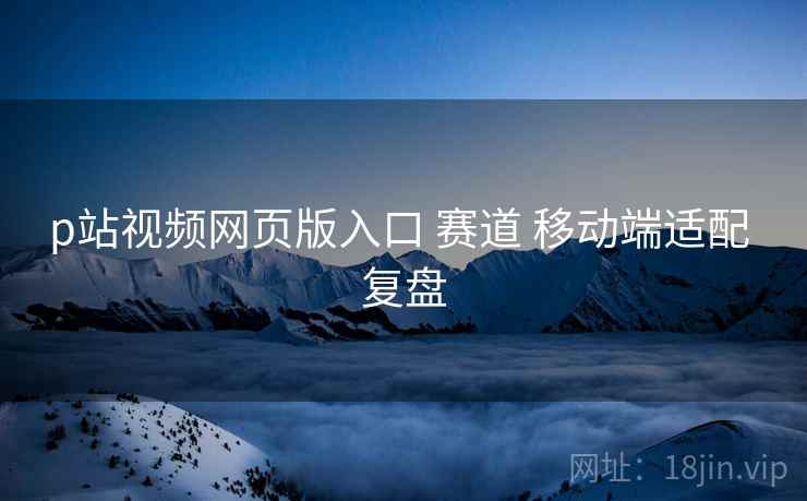 p站视频网页版入口 赛道 移动端适配 复盘  第2张